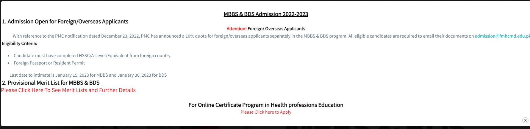 Admission Image