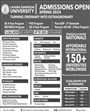 Admission notice for Lahore Garrison University (LGU)