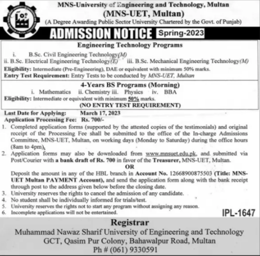 Admission Image