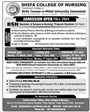 Admission notice for Shifa College of Medicine, Islamabad