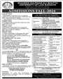 Admission notice for Shaheed Zulfiqar Ali Bhutto University Of Law Karachi