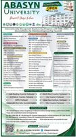 Admission notice for Abasyn University Peshawar