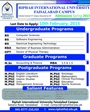 Admission notice for Riphah International University Faisalabad