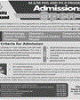 Admission notice for University Of Malakand