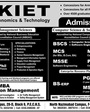 Admission notice for PAF Karachi Institute Of Economics And Technology Karachi