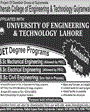 Admission notice for Chenab College Of Engineering And Technology Gujranwala