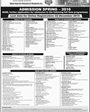 Admission notice for National University Of Modern Languages Islamabad