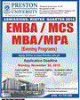Admission notice for Preston University Kohat