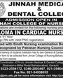 Admission notice for Jinnah Medical and Dental College Karachi