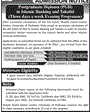 Admission notice for Shaykh Zayed Islmaic Centre University Of Peshawar