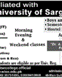 Admission notice for Wise College for Girls Lahore