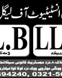 Admission notice for Al Meezan Law College Rawalpindi