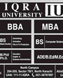 Admission notice for Iqra University Karachi