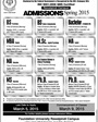 Admission notice for Foundation University Rawalpindi