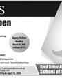 Admission notice for Lahore University Of Management Sciences Lahore Lums