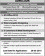 Admission notice for PU Lahore