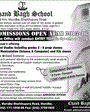 Admission notice for Chand Bagh School Muridke