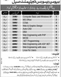Admission notice for PUCIT Lahore