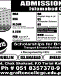 Admission notice for Grafton College of Management Sciences Islamabad
