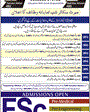 Admission notice for ICMS Education System Hayatabad