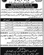 Admission notice for Govt Institute of Leather Technology Gujranwala