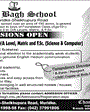 Admission notice for Chand Bagh School Muridke