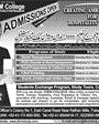 Admission notice for Institute of Tourism & Hotel Management Faisalabad
