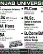 Admission notice for School of Advance Business and Commerce, Lahore