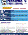 Admission notice for Peshawar Business School (PBS)
