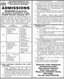 Admission notice for Swedish Institute of Engineering & Technology, Wah Cantt