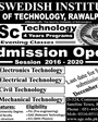 Admission notice for Swedish Institute of Engineering And Technology Rawalpindi