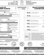 Admission notice for Riphah International University, Rawalpindi