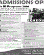 Admission notice for Gomal University Dera Ismail Khan (DI Khan)