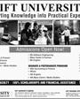 Admission notice for Gift University Gujranwala