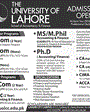 Admission notice for Preston University Karachi