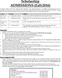 Admission notice for Madina Institute of Science and Technology Bannu