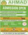 Admission notice for Ahmad Medical Institute Peshawar