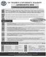 Admission notice for Government College Women University Sialkot