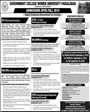 Admission notice for Government College For Women University GCWU Faisalabad