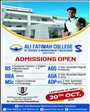 Admission notice for Ali Fatimah College of Science and Management Faisalabad