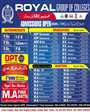 Admission notice for Royal Group of Colleges Gujranwala