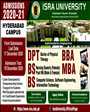 Admission notice for Isra University, Karachi