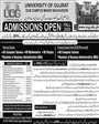 Admission notice for University of Gujrat Hafiz Hayat Campus