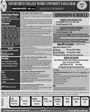 Admission notice for Government College For Women University GCWU Faisalabad