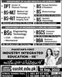 Admission notice for Center of Advanced Studies in Health & Technology CASHT