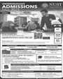 Admission notice for National University of Sciences and Technology (NUST) Karachi