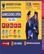Admission notice for University of Wah