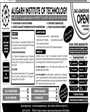 Admission notice for Aligarh Institute of Technology, Karachi