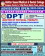 Admission notice for Akhtar Saeed College Of Pharmacy Islamabad