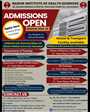 Admission notice for Bashir Institute of Health Sciences Islamabad